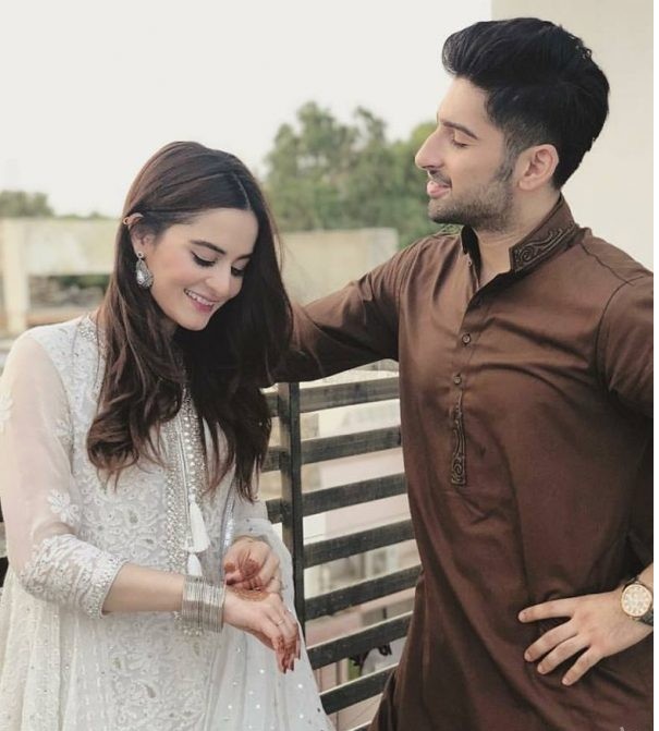 Muneeb Butt And Aiman Khan Celebrating Eid Together